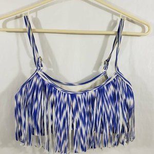 Xhilaration Womens Fringe Bikini Top S Purple